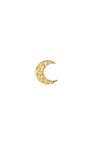Kosiner Jewelry KOSINER Hand Hammered 14K Solid Gold Crescent Flat Back Stud
