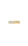 Kosiner Jewelry KOSINER Hand Hammered 14K Solid Gold Minimalist Bar Flat Back Stud