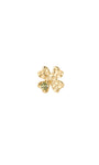 Kosiner Jewelry KOSINER Hand Hammered 14K Solid Gold Clover Flat Back Stud