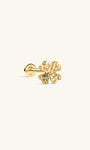 Kosiner Jewelry KOSINER Hand Hammered 14K Solid Gold Clover Flat Back Stud
