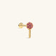 Pink Ritual Key Stud – 14K Solid Gold Pink CZ Flatback