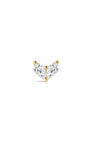 Joias kosiner The Marquise Pear Heart Flatback em ouro maciço 14K