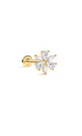 kosiner jewelry The Marquise Petal Flatback in 14K Solid Gold