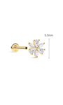 kosiner jewelry The Marquise Petal Flatback in 14K Solid Gold