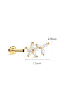 kosiner jewelry The Marquise Petal Curve Flatback in 14K Solid Gold