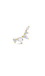 kosiner jewelry The Marquise Arc Cluster Flatback in 14K Solid Gold