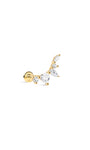 kosiner jewelry The Marquise Arc Cluster Flatback in 14K Solid Gold