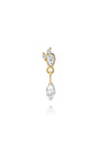 kosiner jewelry The Marquise Drop Dangle Flatback in 14K Solid Gold