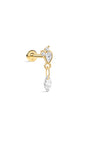 kosiner jewelry The Marquise Drop Dangle Flatback in 14K Solid Gold