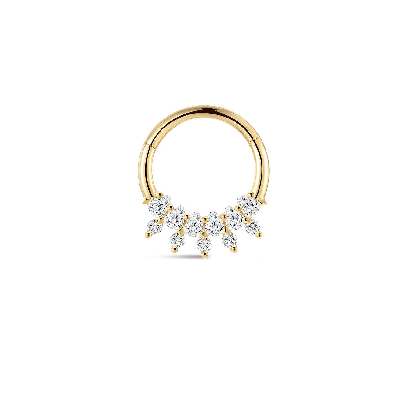 The Marquise Fringe Clicker in 14K Solid Gold