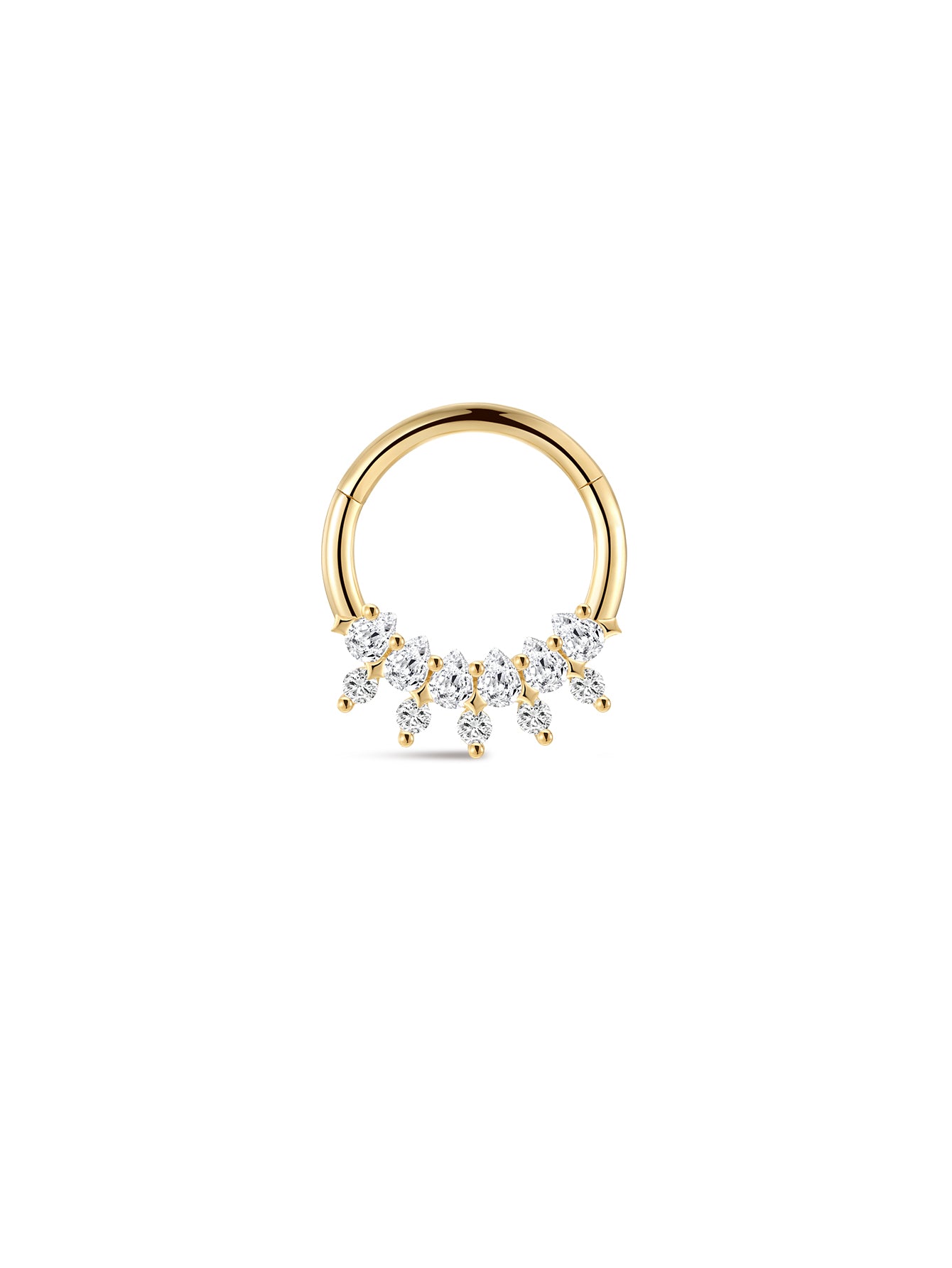 The Marquise Fringe Clicker in 14K Solid Gold