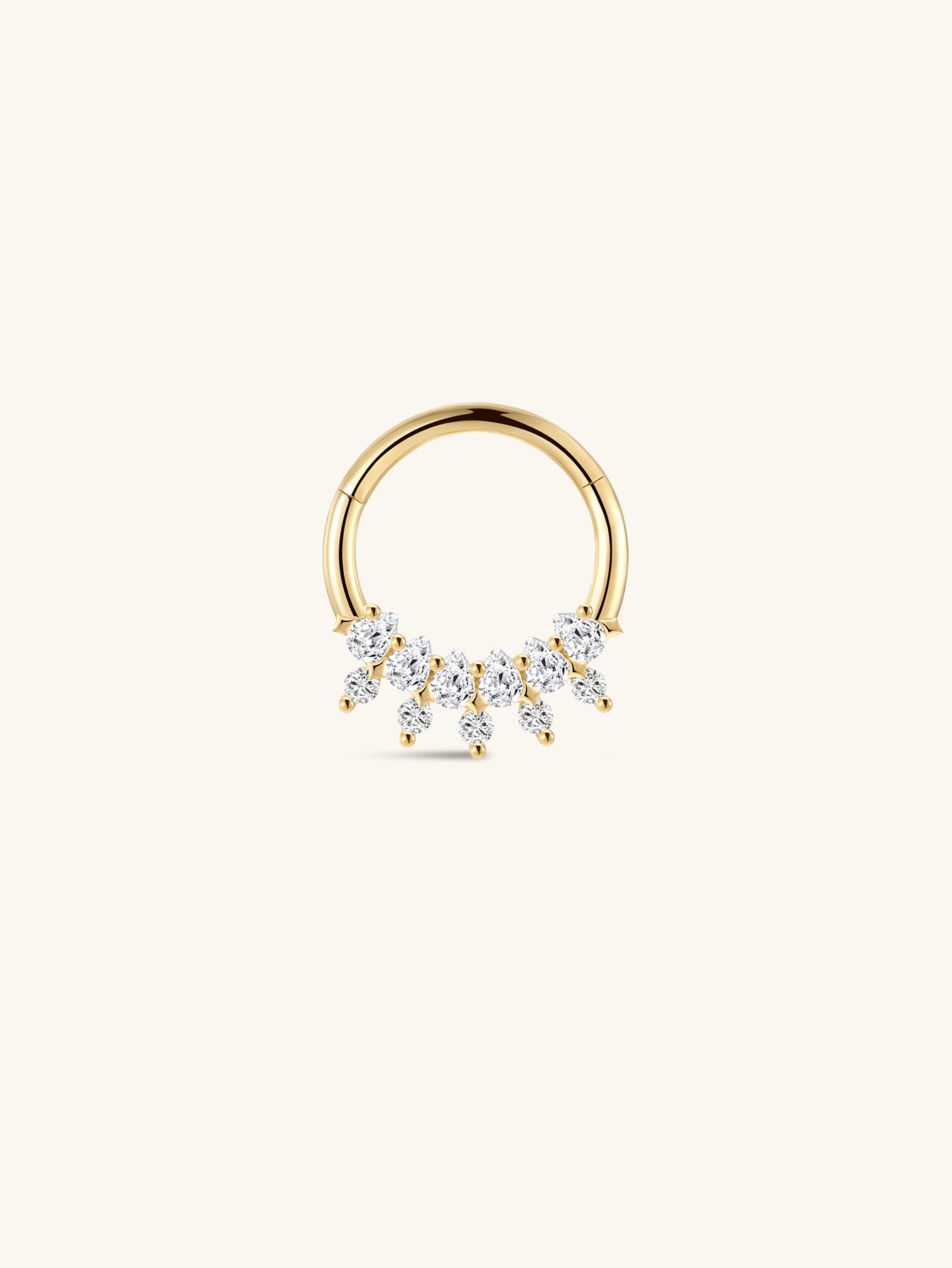 The Marquise Fringe Clicker in 14K Solid Gold