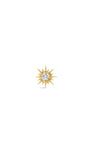 Kosiner Jewelry KOSINER Étoile 14K Solid Gold Delicate Sun Flat Back Stud