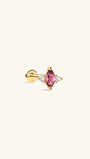 Gem Garden Marquise Garnet Flatback in 14K Solid Gold