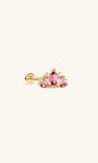 Joias kosiner Gem Garden Crown Multi - Stone Flatback em ouro maciço 14K