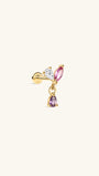 Gem Garden Marquise Dangle Flatback in 14K Solid Gold