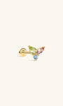 Kosiner Schmuck Gem Garden Marquise Peridot Multi – Stein mit flacher Rückseite aus 14 Karat massivem Gold