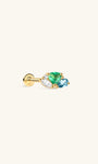 kosiner bijoux Gem Garden Trio Flatback en or massif 14 carats
