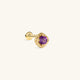 Gem Garden Amethyst Twist Flatback Stud in 14K Solid Gold