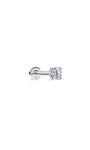 KOSINER 14K solid gold minimalist flat back stud, hypoallergenic nickel-free, designed for sensitive ears
