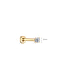14K Solid Gold 2MM Classic Mini Ear Piercing Stud - Kosinerjewelry-1