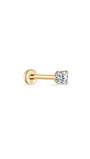 14K Solid Gold 4MM Classic Mini Ear Piercing Stud - Kosinerjewelry-17