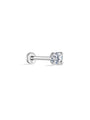 14K Solid Gold 4MM Classic Mini Ear Piercing Stud - Kosinerjewelry-10