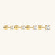 14K Solid Gold Mini Simple Zircon Ear Piercing Stud