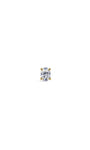KOSINER 14K Gold Oval-Cut Lab Diamond Stud Close-Up, Ultra Sparkle