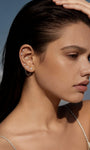 KOSINER Oval Lab Diamond Stud, Tiny Size for Lobe, Helix & Cartilage Piercings