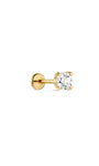 KOSINER 14K Solid Gold Minimalist Flat Back Stud,hypoallergenic nickel-free, safe for sensitive ears