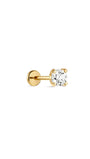 KOSINER 14K Solid Gold Minimalist Flat Back Stud,hypoallergenic nickel-free, safe for sensitive ears