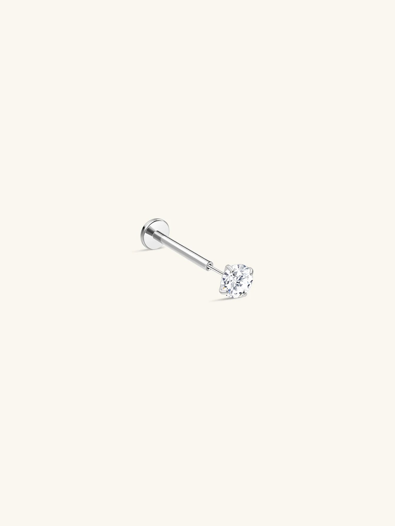Titan Mini Simple Zircon Threadless Ohrpiercing Ohrstecker