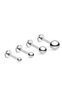 kosiner jewelry Titanium Ball Flatback Piercing Stud (Labret / Lip / Tongue)