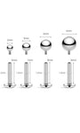kosiner jewelry Titanium Ball Flatback Piercing Stud (Labret / Lip / Tongue)