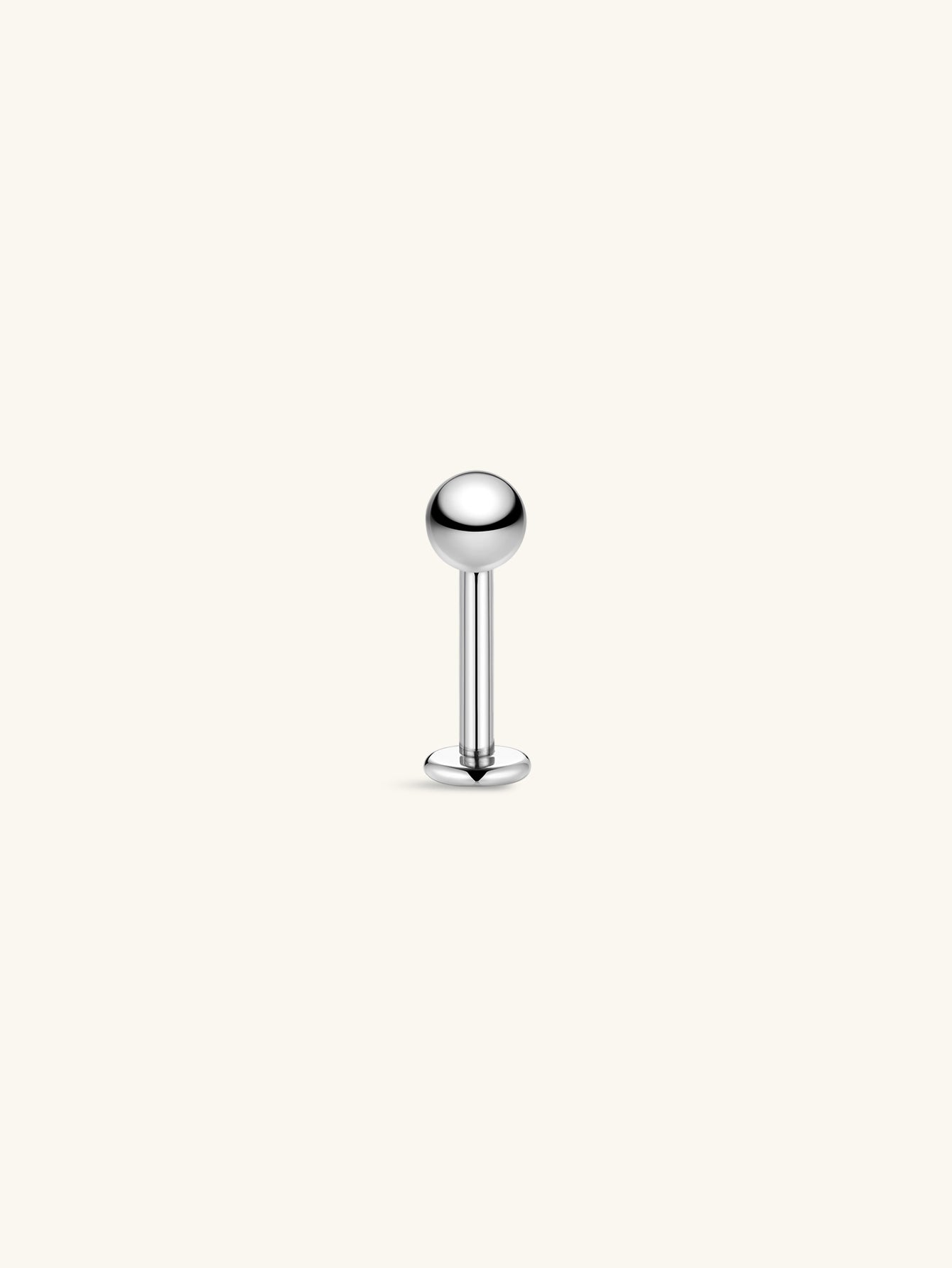 kosiner jewelry Titanium Ball Flatback Piercing Stud (Labret / Lip / Tongue)