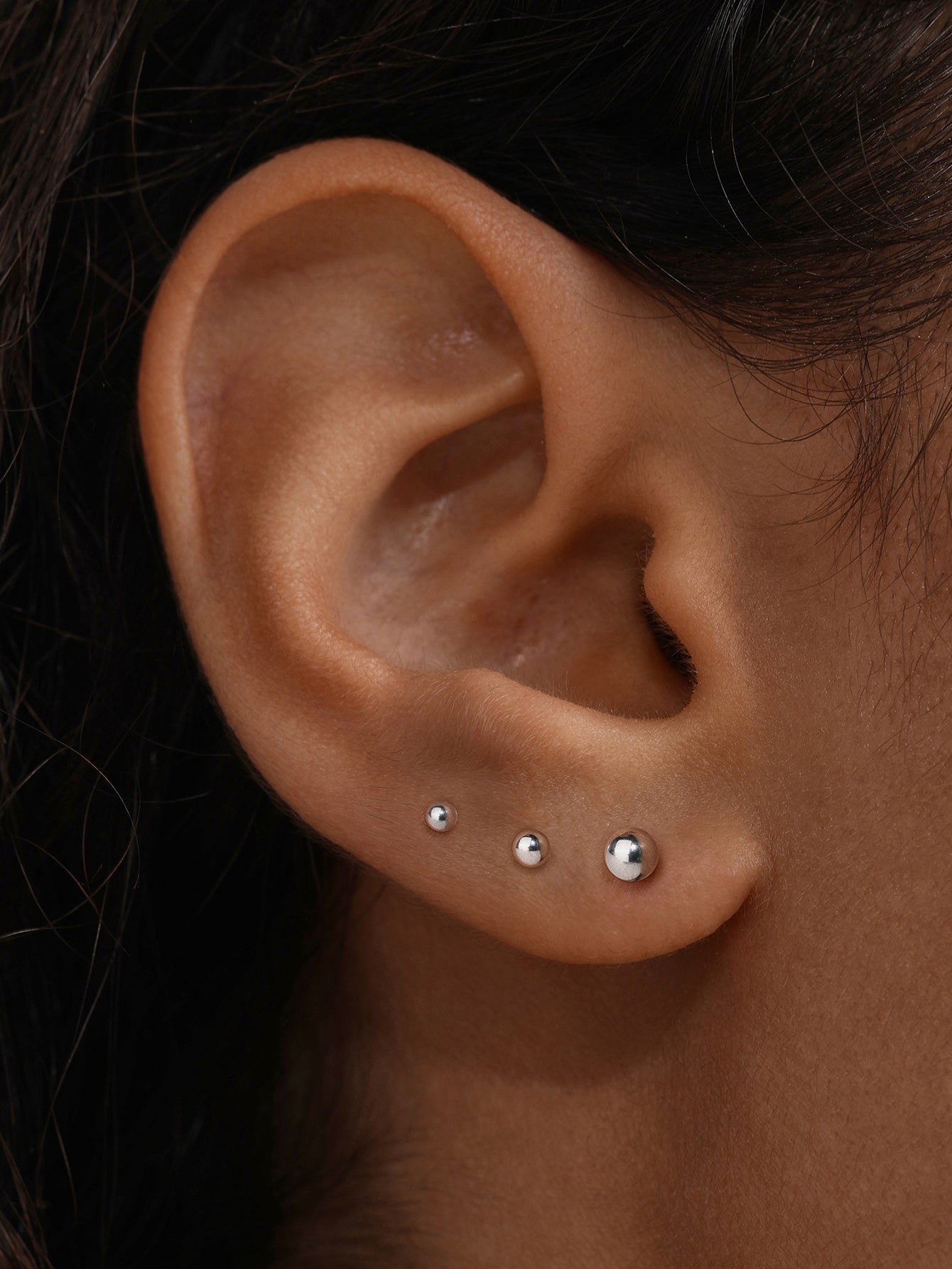 Titanium Ball Flatback Piercing Stud (Labret / Lip / Tongue)