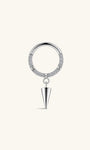 kosiner jewelry Implant - Grade Titanium Spike Drop Hoop