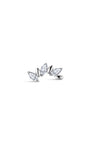 kosiner sieraden Implantaat - Kwaliteit Titanium Marquise CZ Flatback Stud