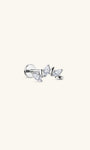 kosiner sieraden Implantaat - Kwaliteit Titanium Marquise CZ Flatback Stud