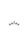 kosiner jewelry Implant - Grade Titanium Polished Leaf Flatback Stud