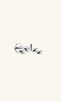 kosiner jewelry Implant - Grade Titanium Polished Leaf Flatback Stud