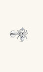 kosiner jewelry Implant - Grade Titanium CZ Spider Flatback Stud