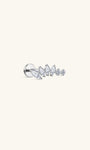 kosiner sieraden Implantaat - Kwaliteit Titanium CZ Marquise Cluster Flatback Stud