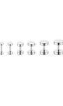 kosiner jewelry Titanium Flat Disc Flatback Piercing Stud (Labret / Lip /Tongue)