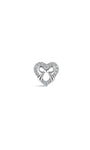 kosiner jewelry Titanium CZ Heart Bow Flatback