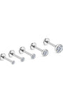 kosiner jewelry Titanium Essential CZ Flatback