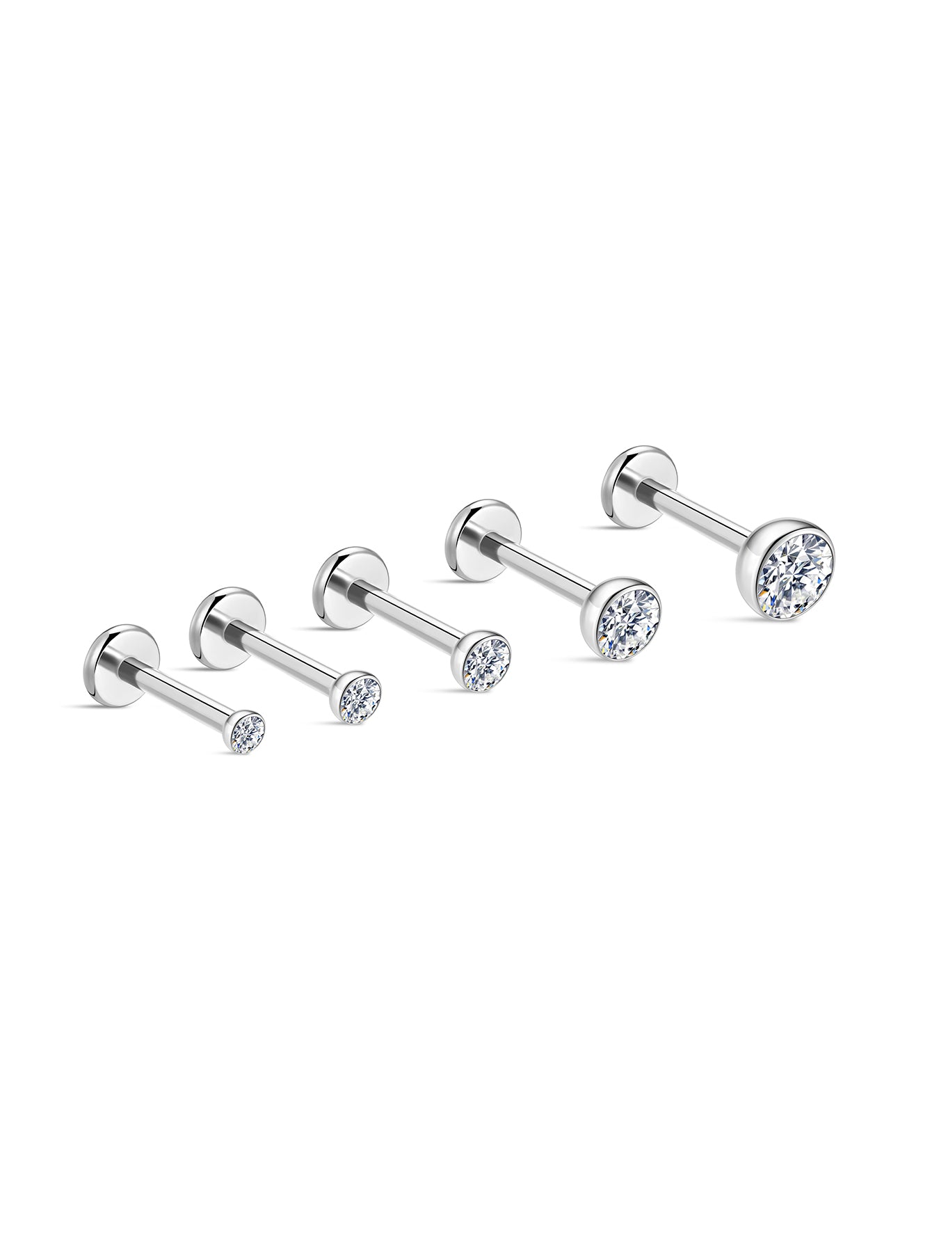 Titanium Essential CZ Flatback