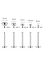 kosiner jewelry Titanium Essential CZ Flatback