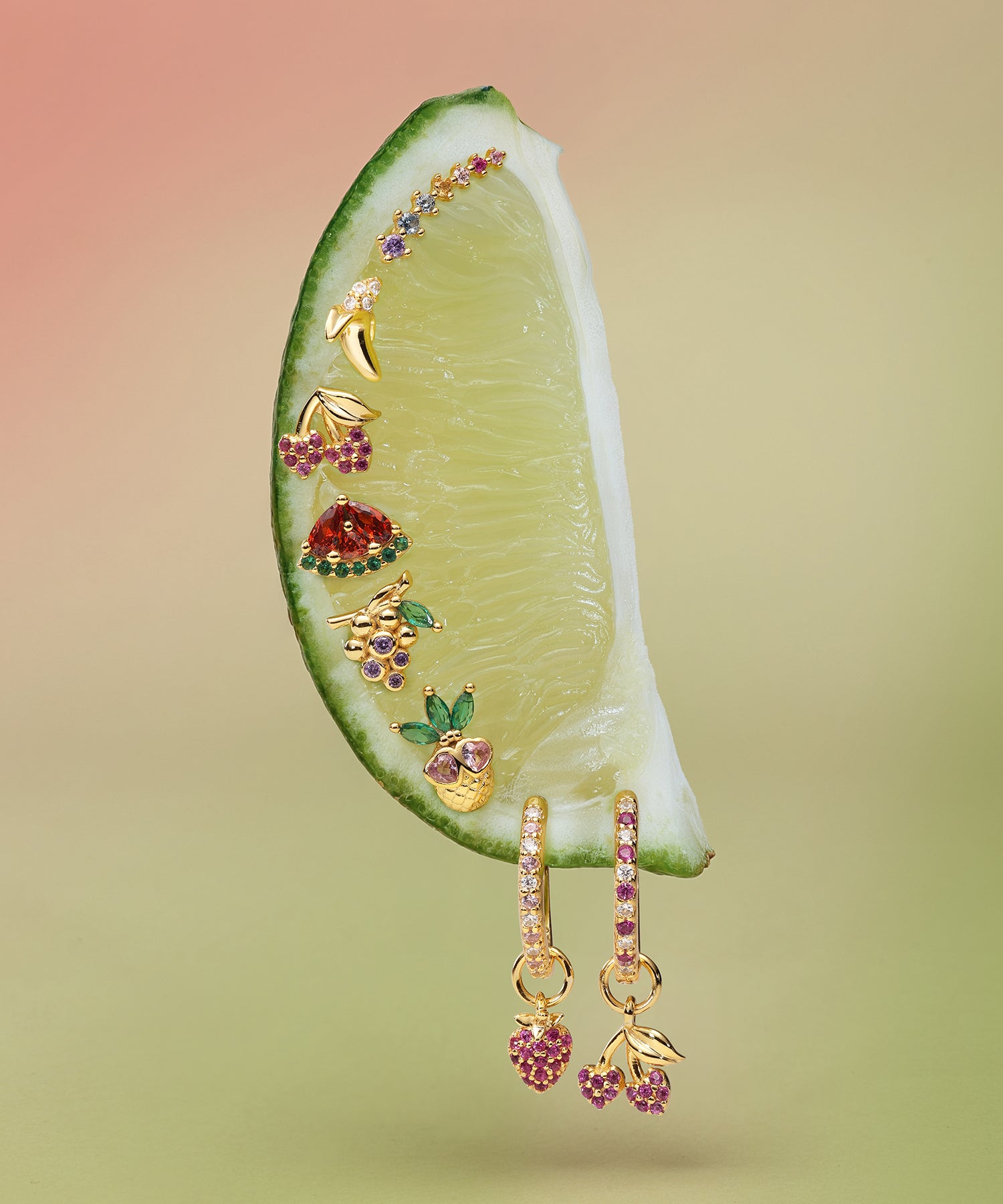 Kosiner Jewelry 18K Gold Plated Piercings – Trendy – Kosinerjewelry